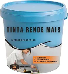 Tinta Standard Rende Mais Branco Fosco Alta Cobertura Secagem Rápida para Paredes (3,6L)