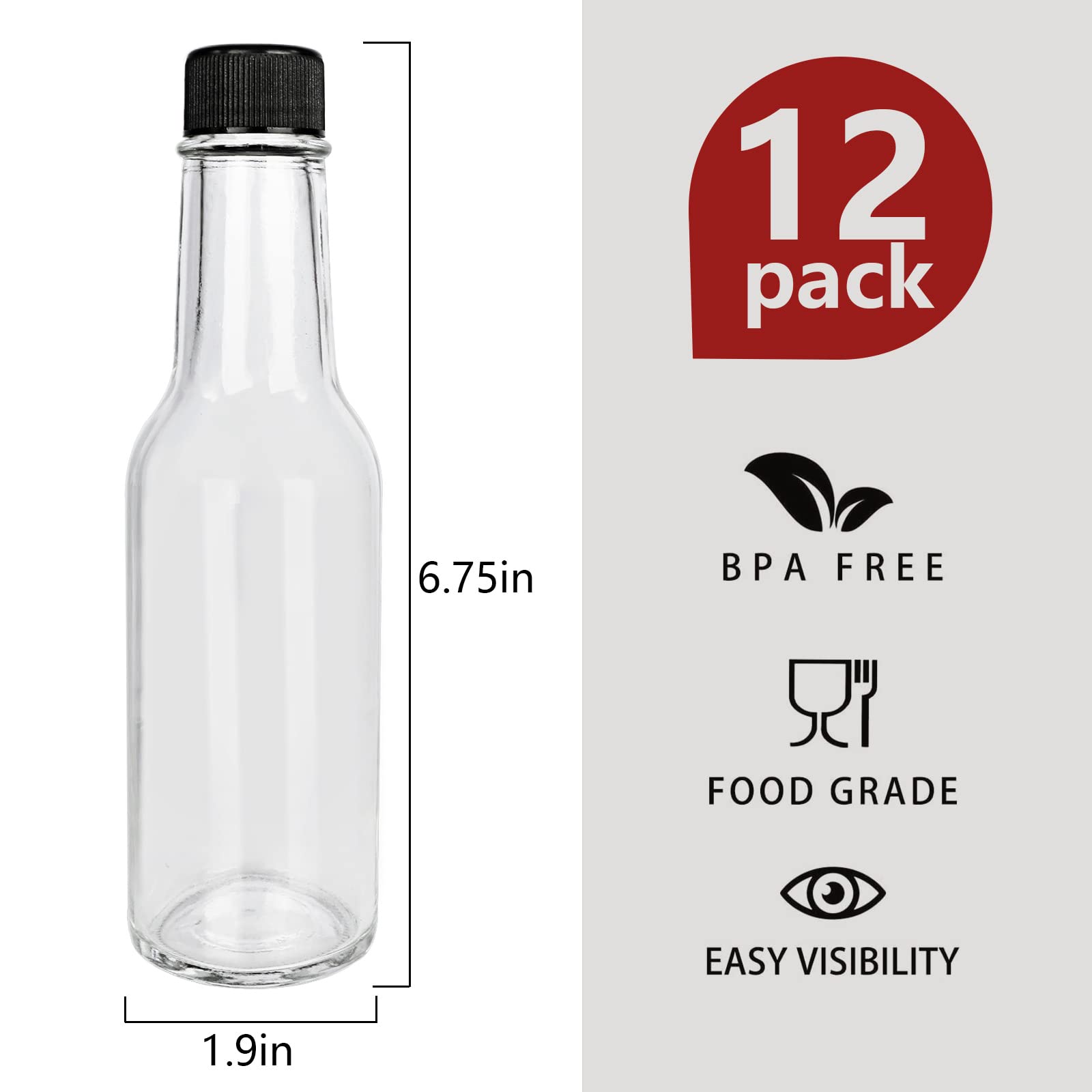 SHiZAK 12 Pack 150ml Sauce & Liquor Bottles - Image 2