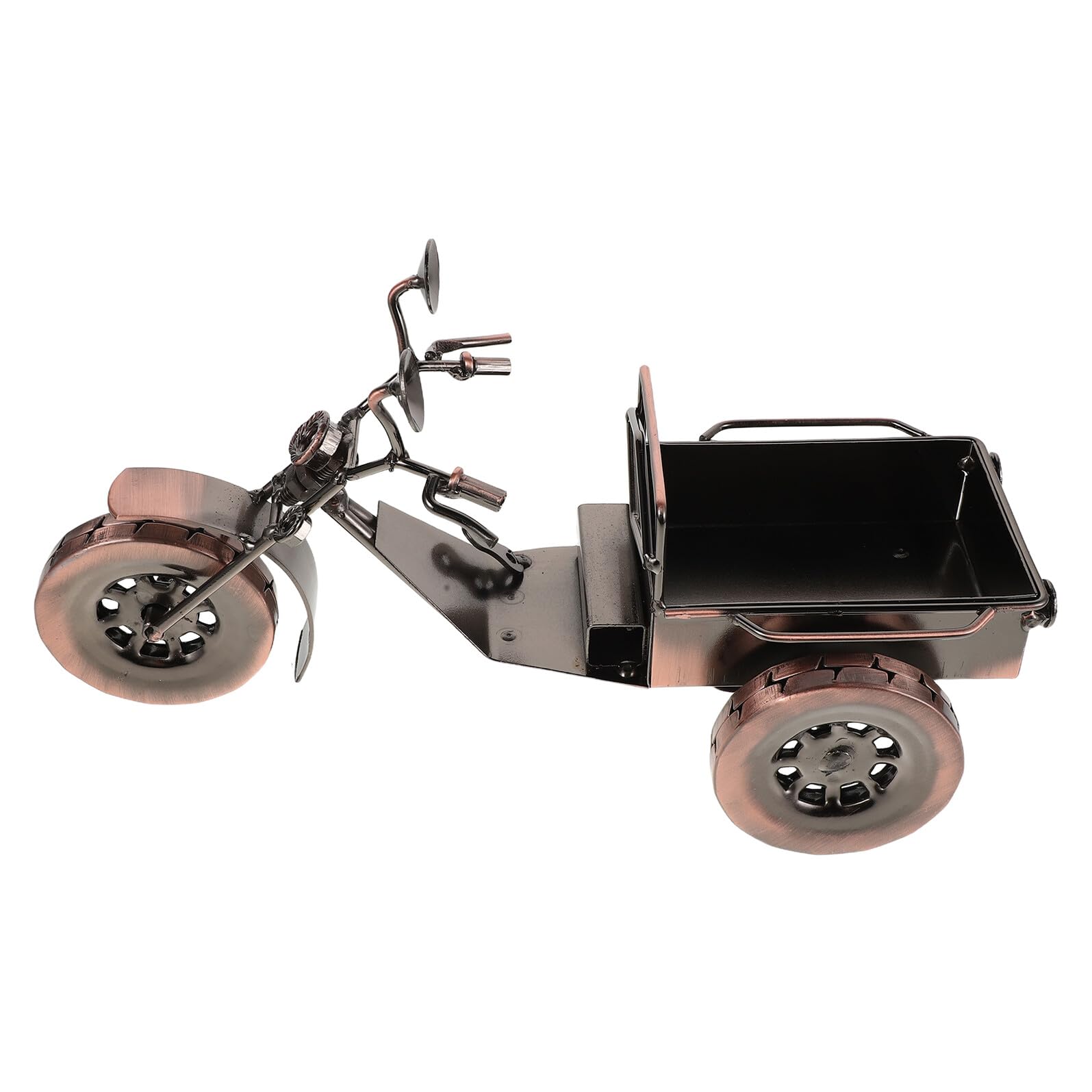 Triciclo de hierro PRETYZOOM y escultura de bicicleta miniatura para mesa