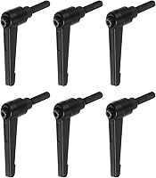 Vista 24 de HARFINGTON 6 manijas de palanca de sujeción ajustables M8 x 0.591 in de rosca macho, perillas de tornillo giratorio de bloqueo de trinquete