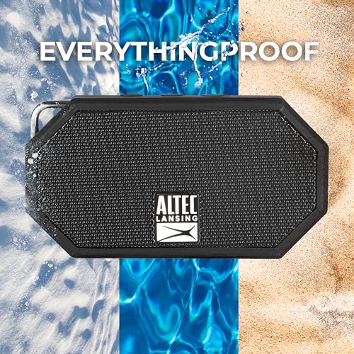 Image of Altec Lansing Mini H2O - Waterproof Bluetooth Speaker, IP67 Certified & Floats in Water, Compact & Portable Speaker for Hiking, Camping, Pool, and Beach,Black