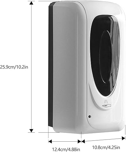 Miniatura 4 de Jewaytec Dispensador automático de desinfectante de manos para montaje en pared, dispensador líquido de desinfectante de manos, dispensador de jabón