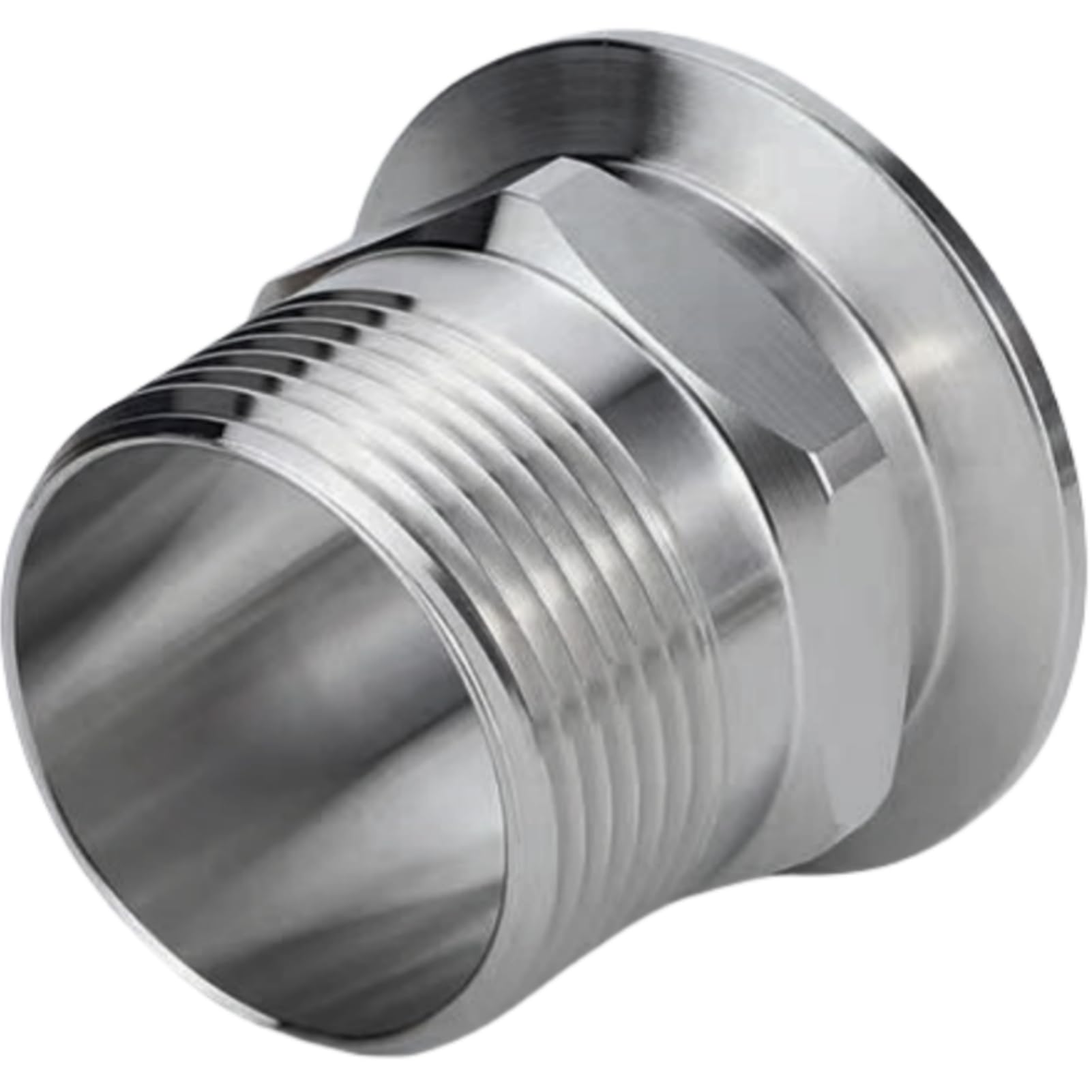 2 szt. Adapter męski NPT ze stali nierdzewnej 304 do mocowania zacisków sanitarnych - połączenie Tri-Clamp z NPT(2inchx3/4inch)