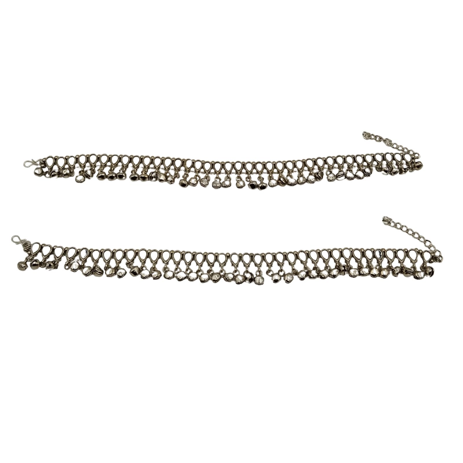 hey gorgeous jewelery Silver Anklet with Mirrors and Ankle Bells - Elegant Jingle Jewellery-picture-33