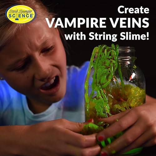 Miniatura 10 de Steve Spangler Science Kit de iniciación de slime de cuerda, incluye azul y amarillo (3.4 onzas cada uno) - Kit de experimentos científicos de slime