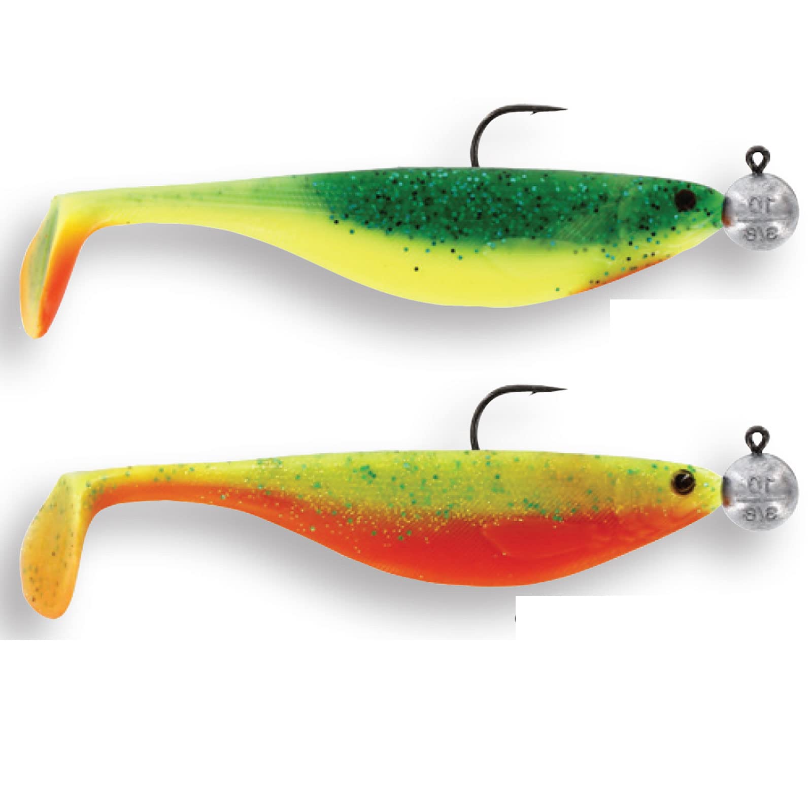 Westin ShadTeez R 'N R 9 cm 7 g Size 4/0-2 Mounted Rubber Sads, Colour: Dark Water Mix 1