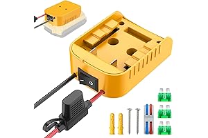 Power Wheels Adapter for DEWALT 20V Battery Kit with Switch & Fuse & Terminals