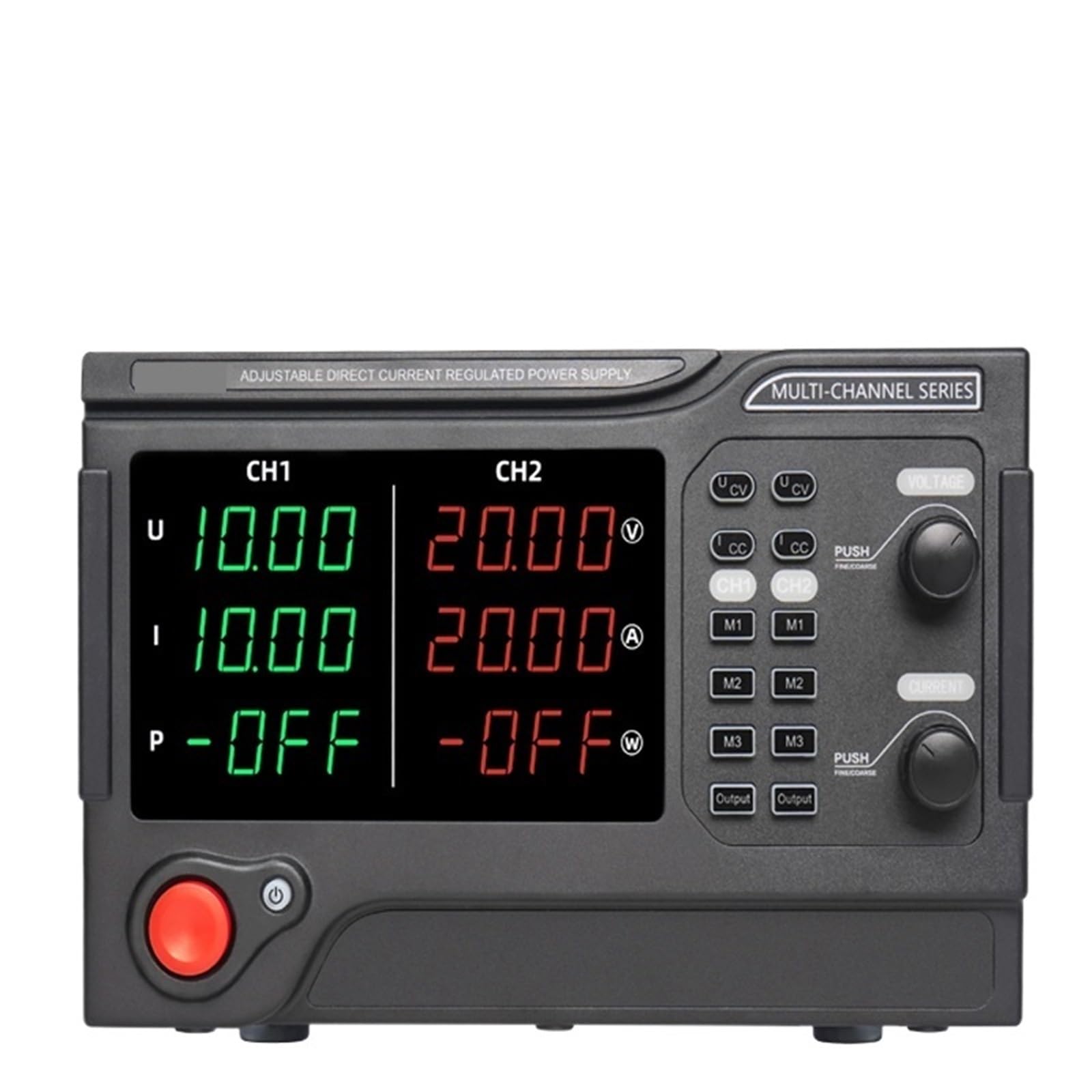 Fuente de Alimentación, Fuente de alimentación programable de dos canales, conmutación de CC ajustable, pantalla LED, protección contra sobretensión.(ETM-2050PC)