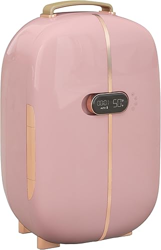 Miniatura 1 de HOMCOM Refrigerador portátil para el cuidado de la piel con pantalla LED, mini refrigerador de 12L para belleza, maquillaje y cosméticos,