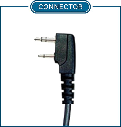 Miniatura 2 de Klein Electronics Bravo - Micrófono con altavoz de hombro remoto, compatible con radios bidireccionales Kenwood de 2 pines, NX-1300 NX-340 TK-3402
