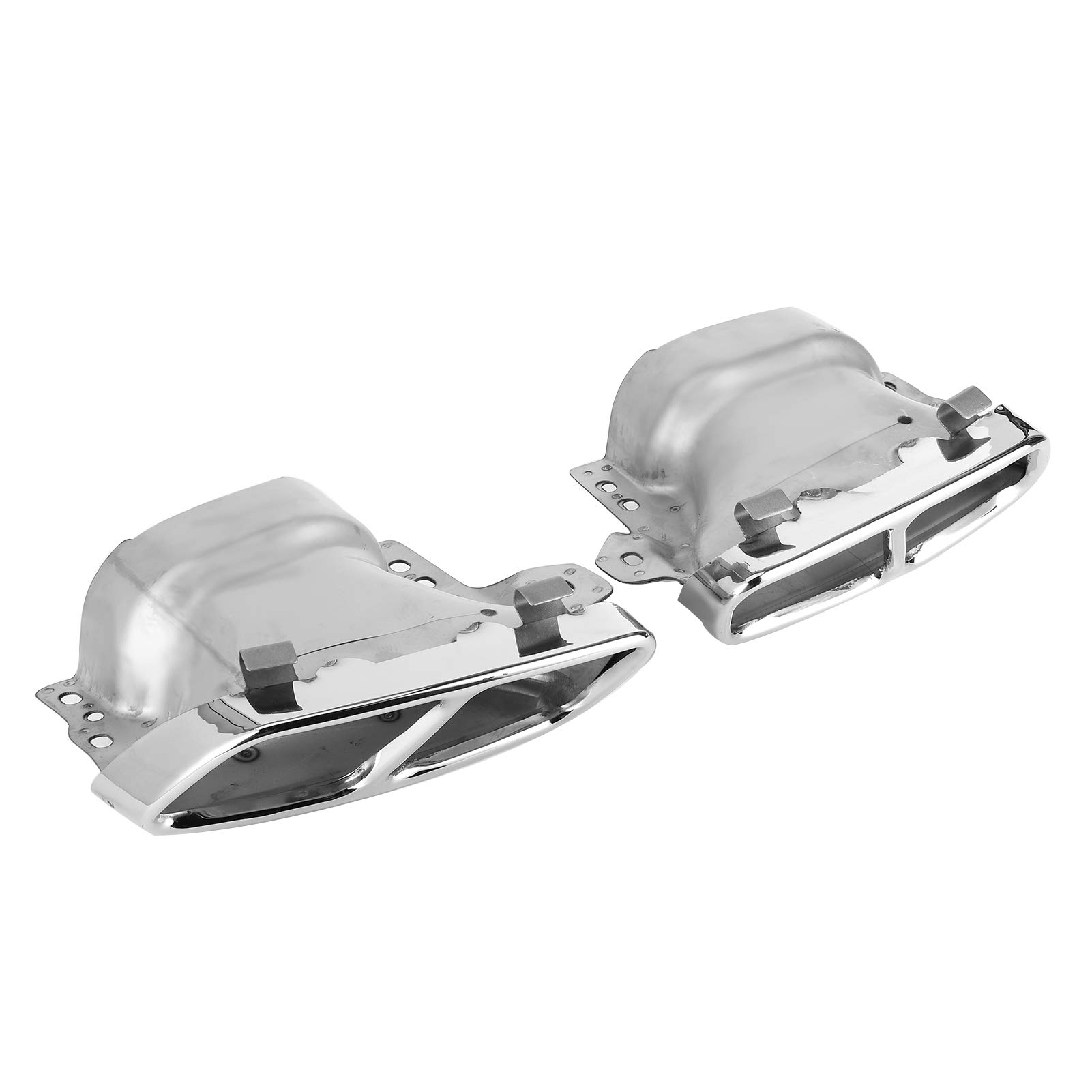 Accesorios de tubo de escape de acero inoxidable para automóviles tipo 2 accesorios de tubo de escape de cuatro piezas de acero inoxidable, adecuados para AMG w176 cla45 c117 2013-2018 (mecha)