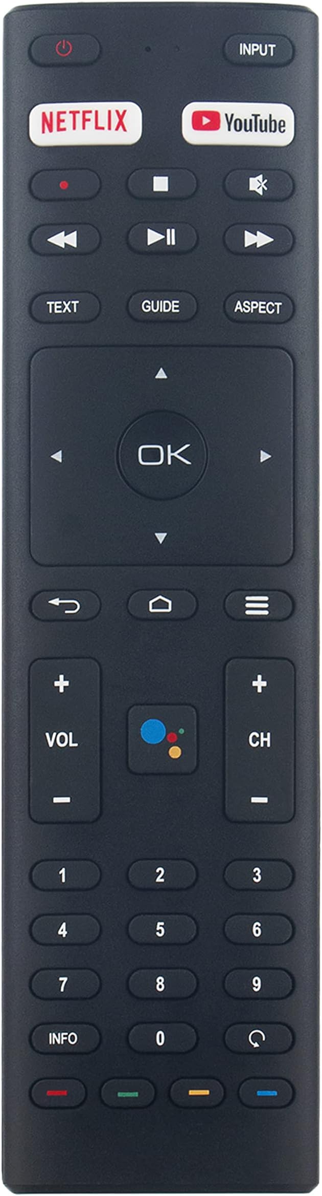 RM-C3416 RM-C3329 RM-C3359 RC-N2409 RM-C3369 Voice Remote Control Replacement Works for JVC Android TV AV-H323115A