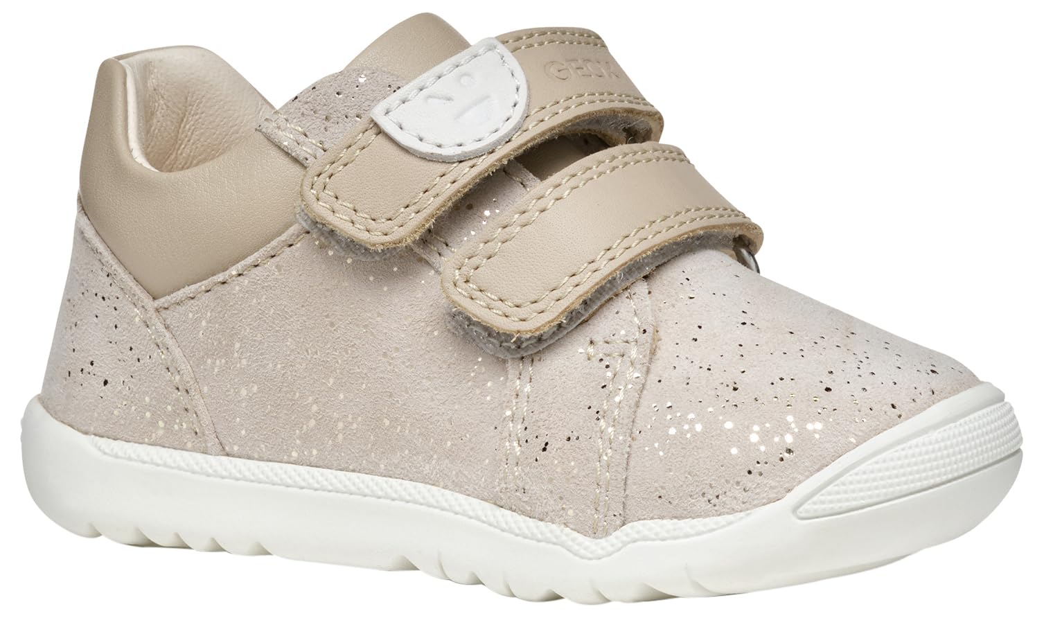 Geox Baby B MACCHIA Girl A Sneaker, Beige, 3.5 UK Child