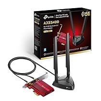 TP-Link Archer TXE75E AXE5400Mbps Scheda di Rete Wireless WiFi 6E PCIe, Bluetooth 5.3, Staffa a Basso Profilo, Scheda Wifi PC Fisso, Tri-Band (6 GHz, 5 GHz, 2.4 GHz), WPA3, Supporta Windows 10, 11