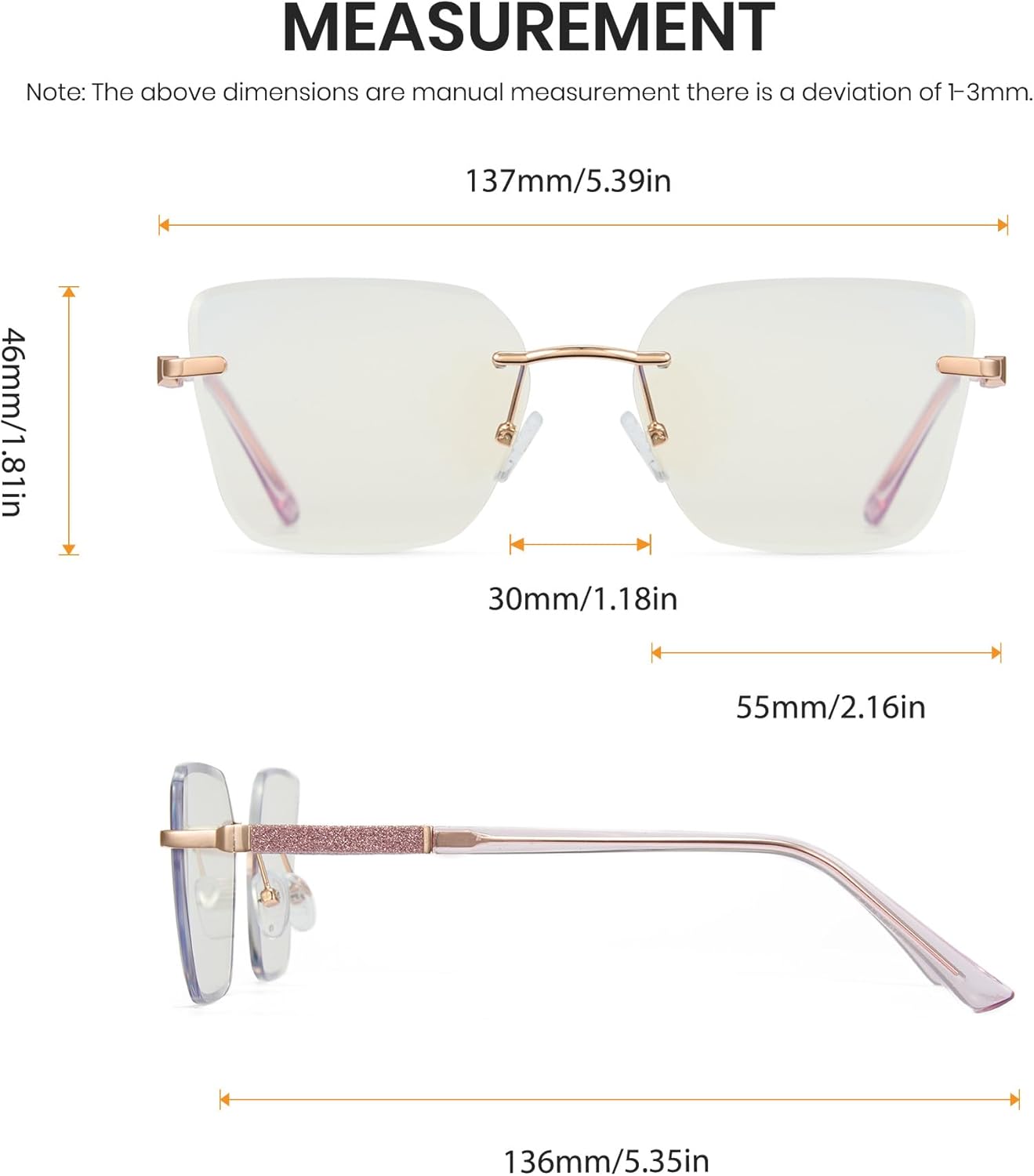 Cyxus Photochromic Glasses for Women Men UV Protection with Blue Light Blocking 8347