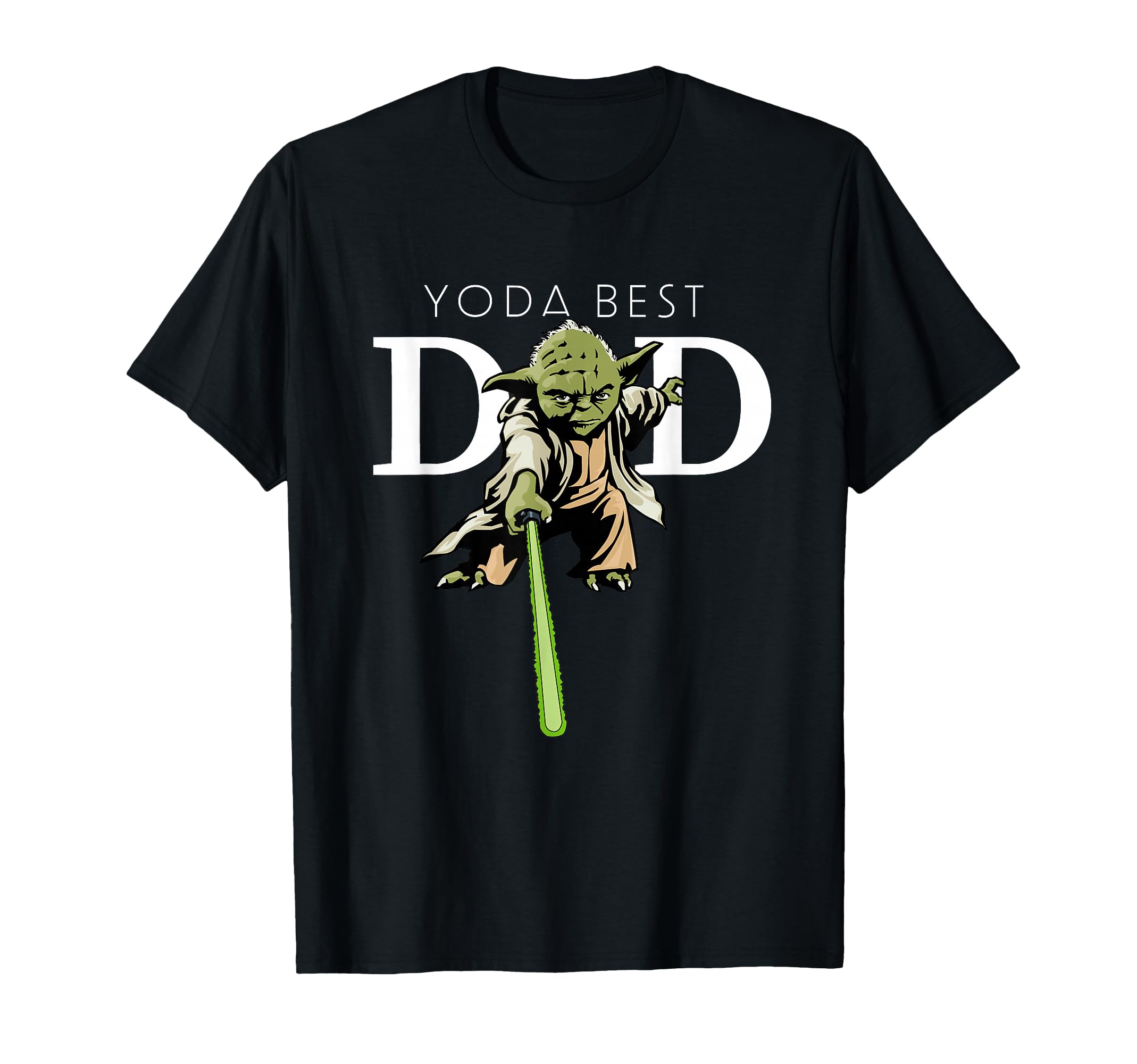 Yoda Lightsaber Best Dad Father's Day T-Shirt