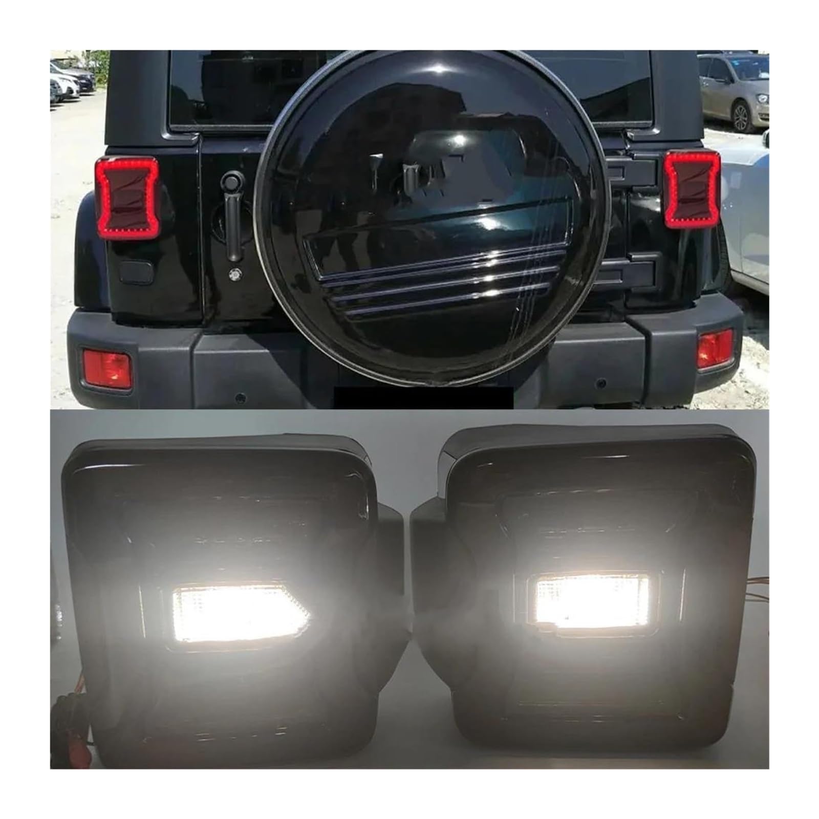 Freccia Specchietto Retrovisore Per Jeep Per Wrangler JK 2007-2017 2 Pezzi Fanale Posteriore Per Auto DRL Freno Retromarcia Indicatore Direzione Gruppo(European version)