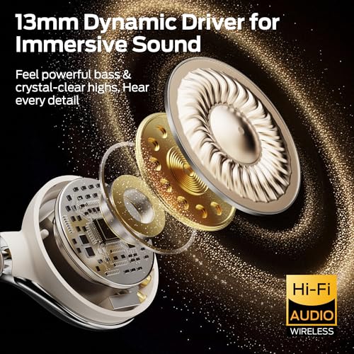Image of Monster AC225 Open Ear Earbuds, Stereo Sound, Bluetooth 6.0 Open Ear Headphones, Lightweight Comfort Clip-On Earbuds with ENC Mic for Clear Calls, 36H Playtime, Touch Control, IPX6 Waterproof, White