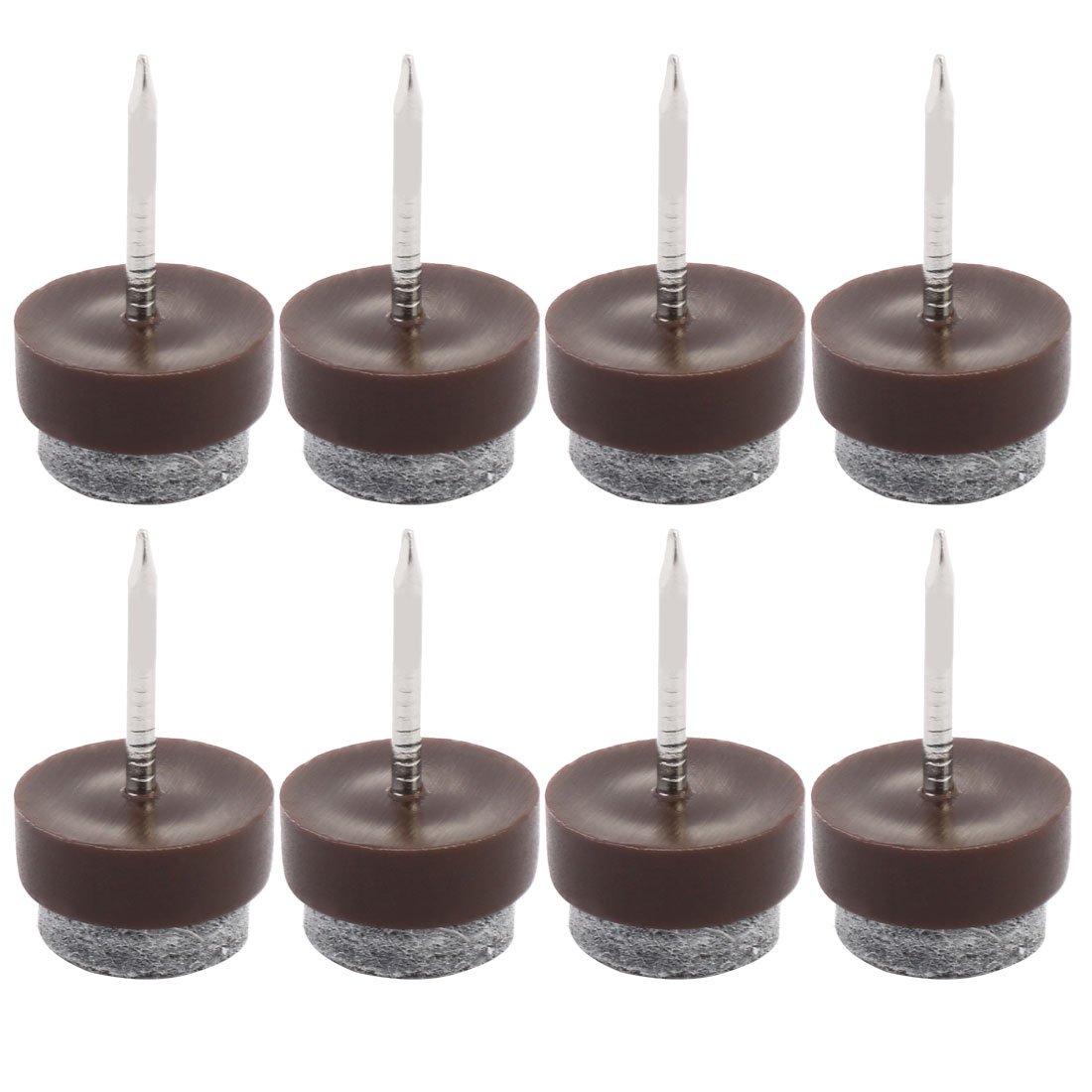 Cabinet Table Chair Desk Furniture Feet Legs Floor Protector Guard Felt Pad Nails 16mm Diameter Pack of 8