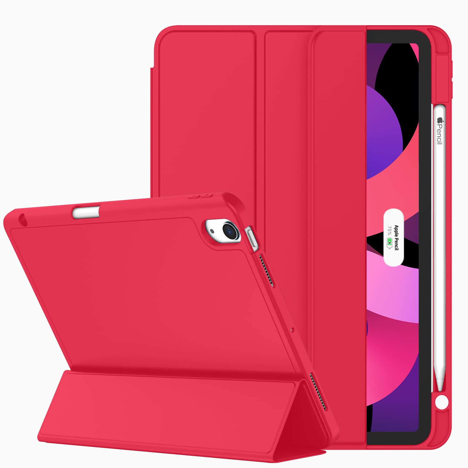 ZryXal iPad Air 11 Inch Case M3 2025 / M2 2024, iPad Air Case 5th Generation/4th Generation 2022/2020 10.9 Inch [Support Touch ID and Auto Wake/Sleep]