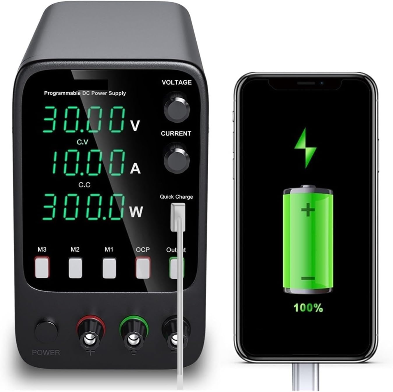 安定化電源 調整可能な DC 電源 ラボ スイッチング電源コンバータ ベンチ ソース デジタル ディスプレイは、電話の修理のために安