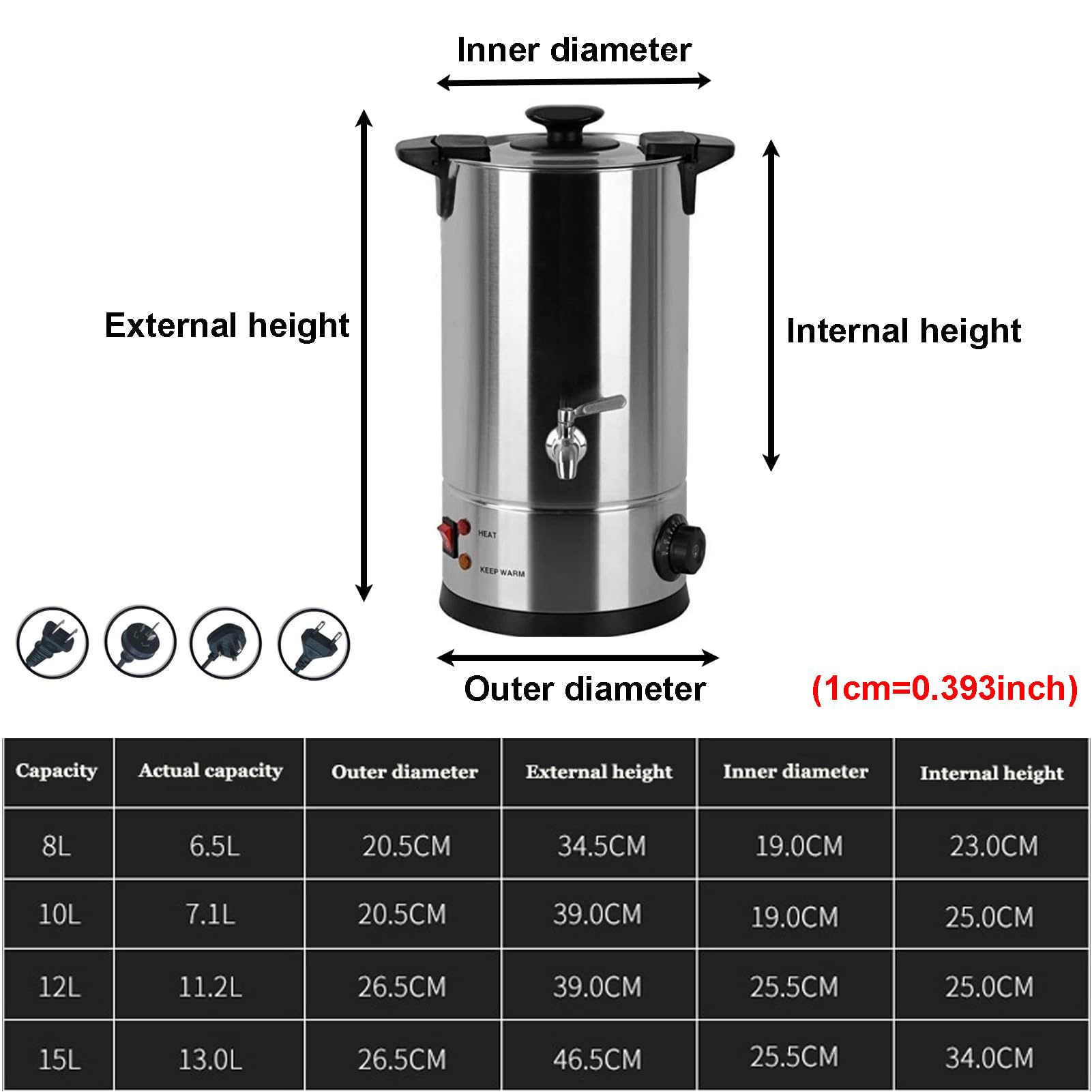 Wax Melter voor het maken van kaarsen, 8L/10.8L/12L/16L/20L/30L/35L Elektrische Wax Smeltpot met Quick Giet Tuit, 90°F -250°F Temp Control voor Business Home Bulk Productie Wax Melter voor het maken van kaarsen, 8L/10.8L/12L/16L/20L/30L/35L Elektrische Wax Smeltpot met Quick Giet Tuit, 90°F -250°F Temp Control voor Business Home Bulk Productie