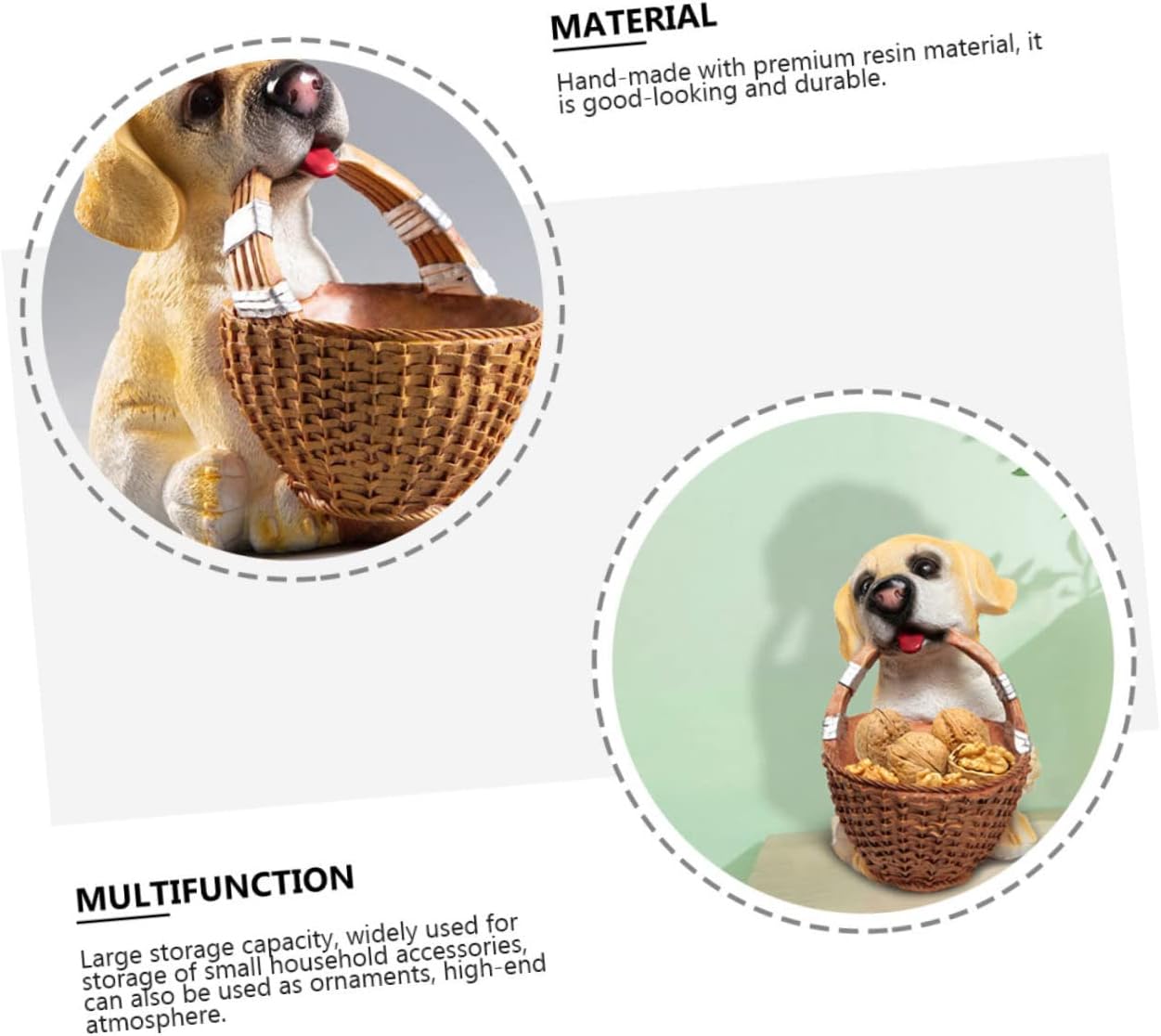 1pc Decorative Dog Storage Box Creative Key and Jewelry Organizer Charming Desktop Decor Capacity for Home Entryway and Office Unique Idea