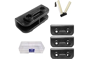 4Pcs 2-Way Black Rectangular Truss Brackets For Gazebo Canopy