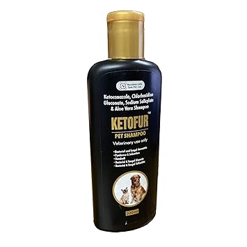 Ketofur Shampoo for Dogs & Cats 200ml | Anti-fungal, Anti-Dandruff, Itch Relief, Anti-parasitic, Conditioning Aloe Vera, Maintains Overall Skin Health in Pets