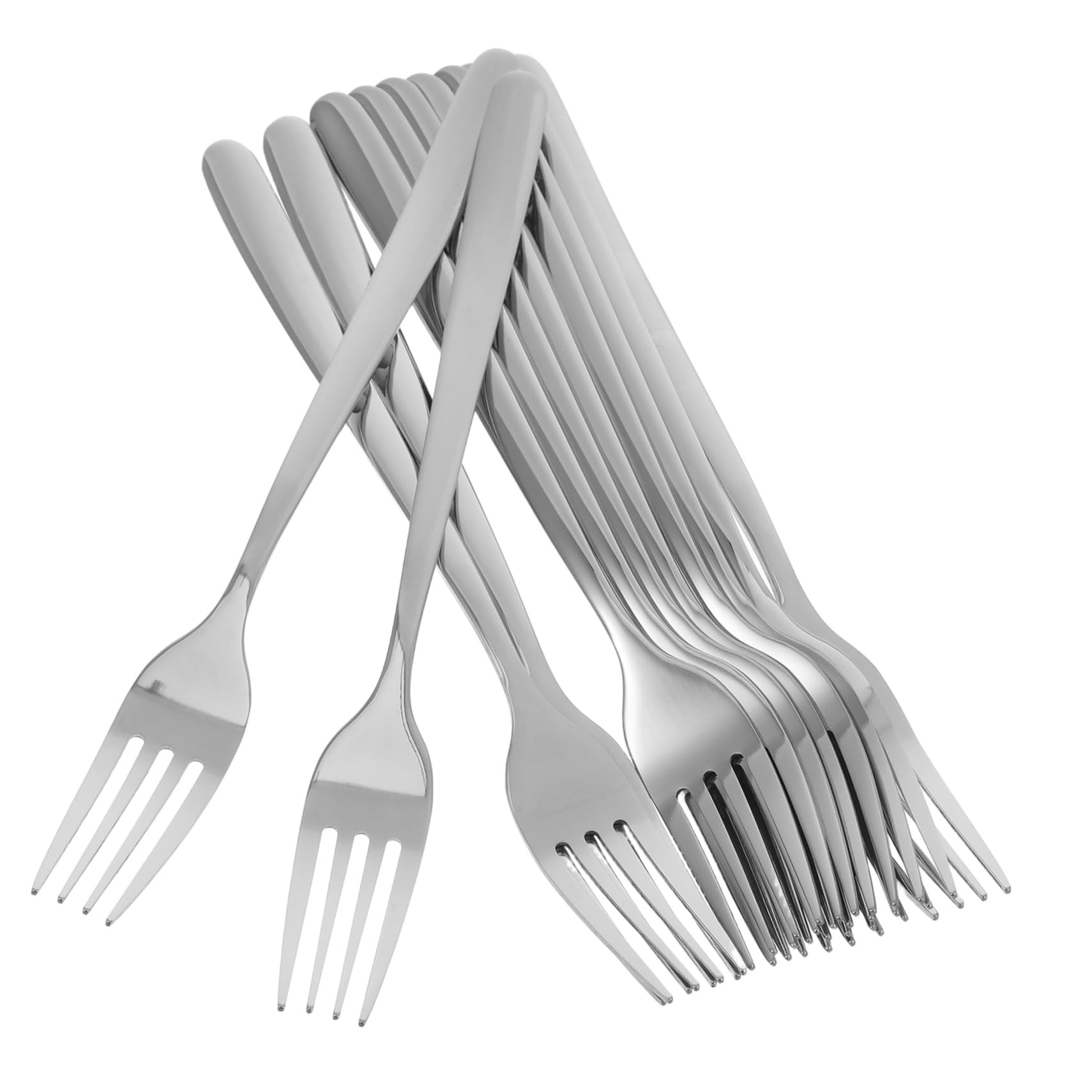 DECHOUS 12 Pezzi Di Forchette Per Posate in Acciaio Inossidabile, Set Di Forchette Per Cena Di Nozze, Lavabili in Lavastoviglie, Per Casa, Ristorante, Hotel, Posate Moderne Per Antipasti,