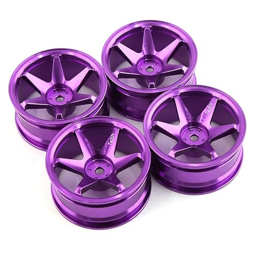 1/10オンロードドリフトカー52MMアルミ合金メタルホイールハブクライムカーホイールリム4個HSPタミヤHPI京商サクラ110用