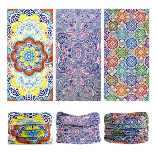Image of VANCROWN Headband Neck Gaiter Head Wrap Headwear Face Mask Magic Scarf Bandana for Men and Women