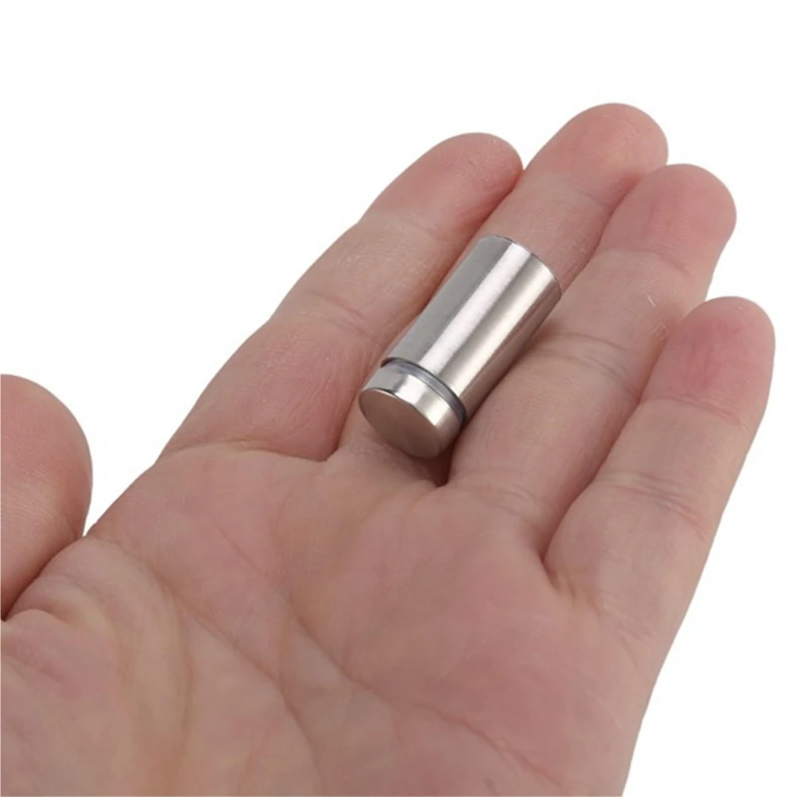 Mocowania dystansowe ze stali nierdzewnej, śruby dystansowe | Srebrna stal nierdzewna 25x12mm 100/200 szt.: Do akrylowych uchwytów do szkła szyldowego(100pcs)