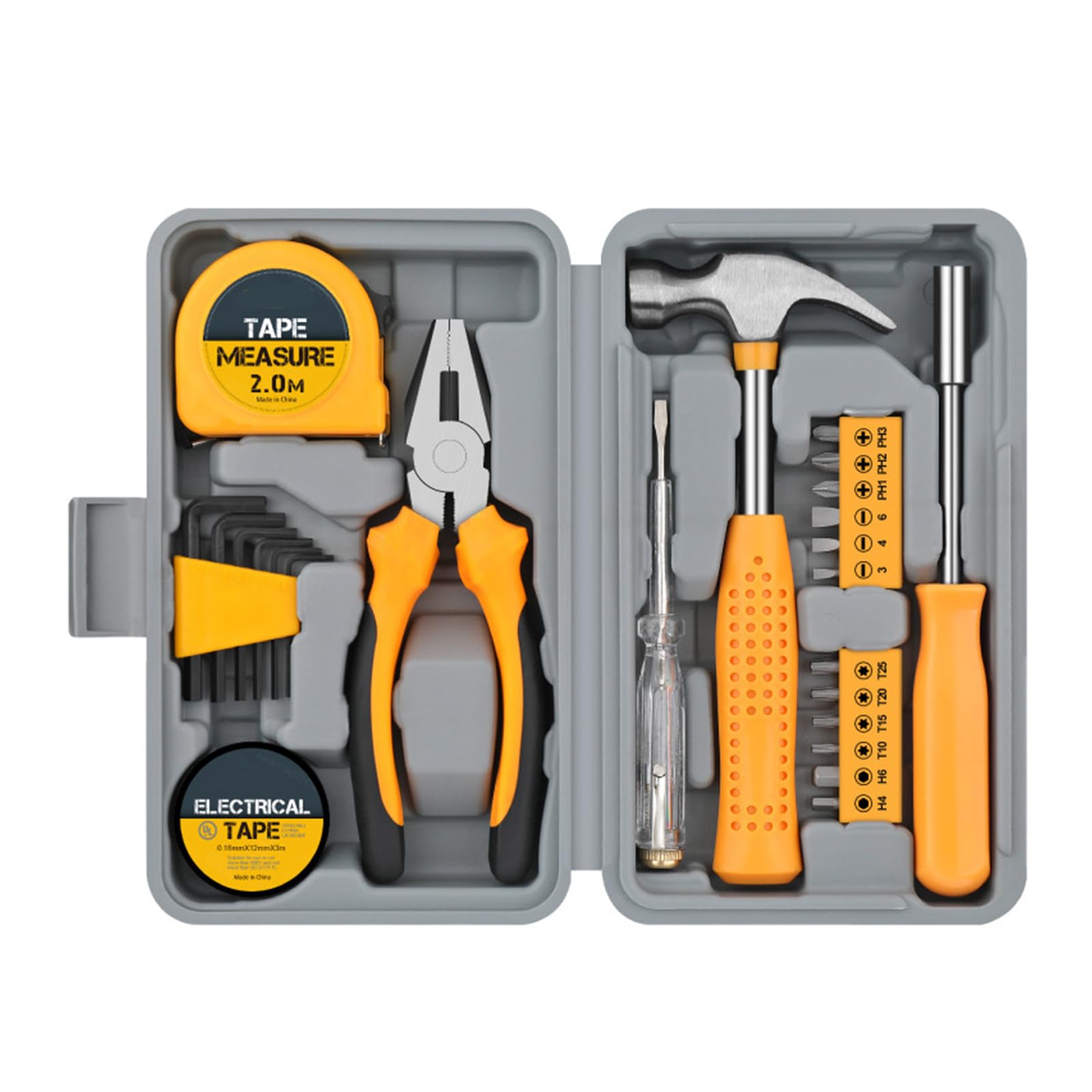 Yrohgkpn 24 Pieces Of Wholesa Home Tool Collection Hexagonal Wrench Screwdriver Pliers Compact Carry Bag Alloy Steel Essential For Everyday Repairs Hexagonal Screwdriver Pliers