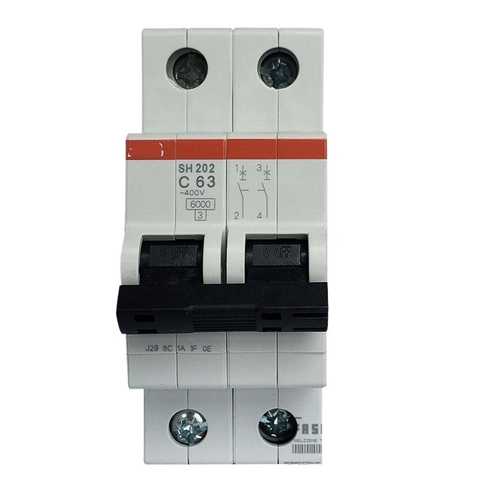 Lhnbgtuiw Sh202-C63 Miniature Circuit Breaker Sh202-C6/C10/C16/C20/C25/C32/C40/C50/C63(Sh202-C63)