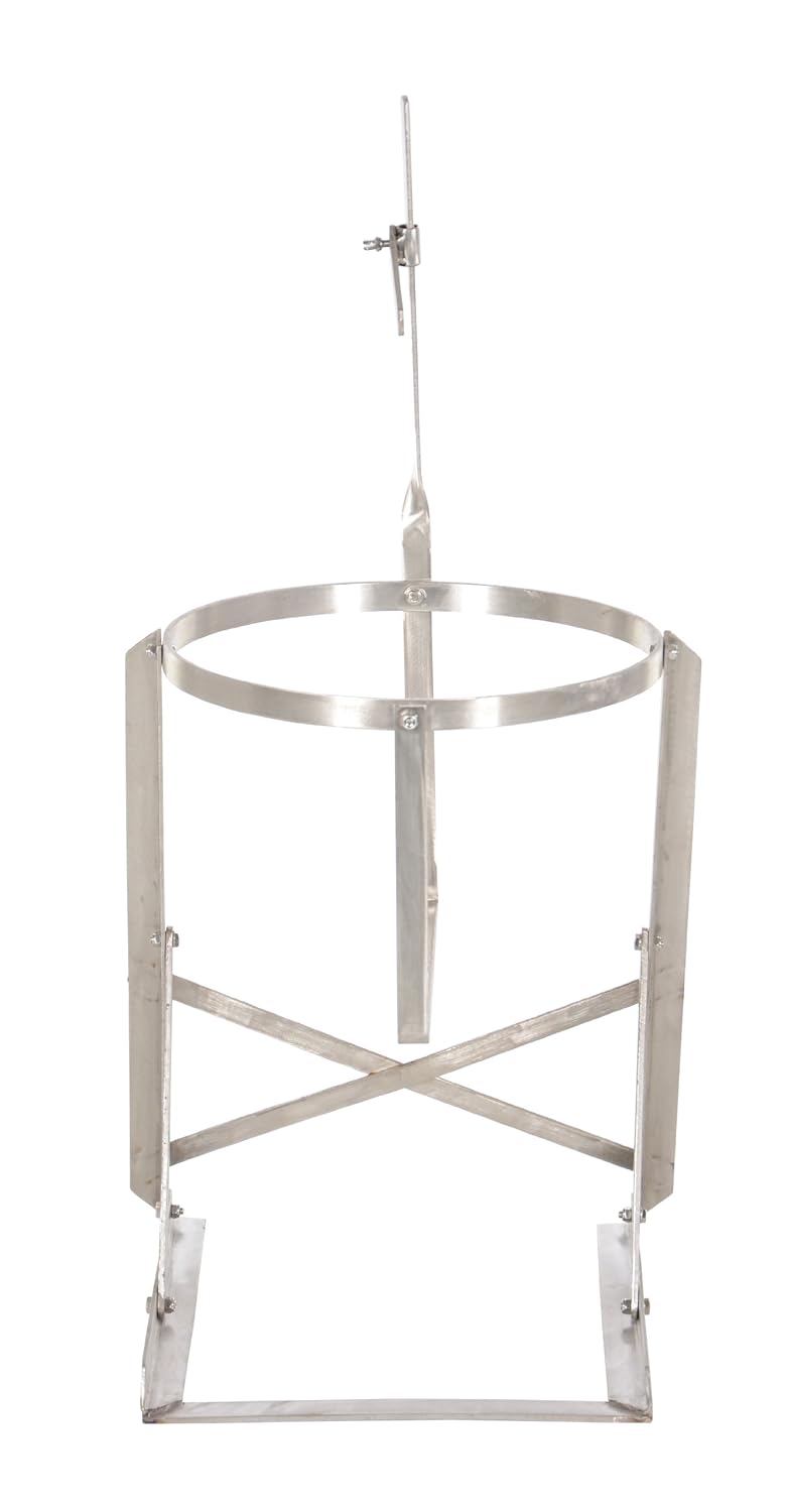 Vestil CAN-S Stainless Steel Manual Pail Tipper, 70 lbs Capacity, 12-1/2" Width x 30" Height x 14-1/4" Depth : Industrial & Scientific