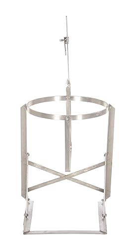 Miniatura 3 de Vestil CAN-S - Volquete manual de acero inoxidable, capacidad de 70 libras, 12-12 pulgadas de ancho x 30 pulgadas de alto x 14-14 pulgadas de