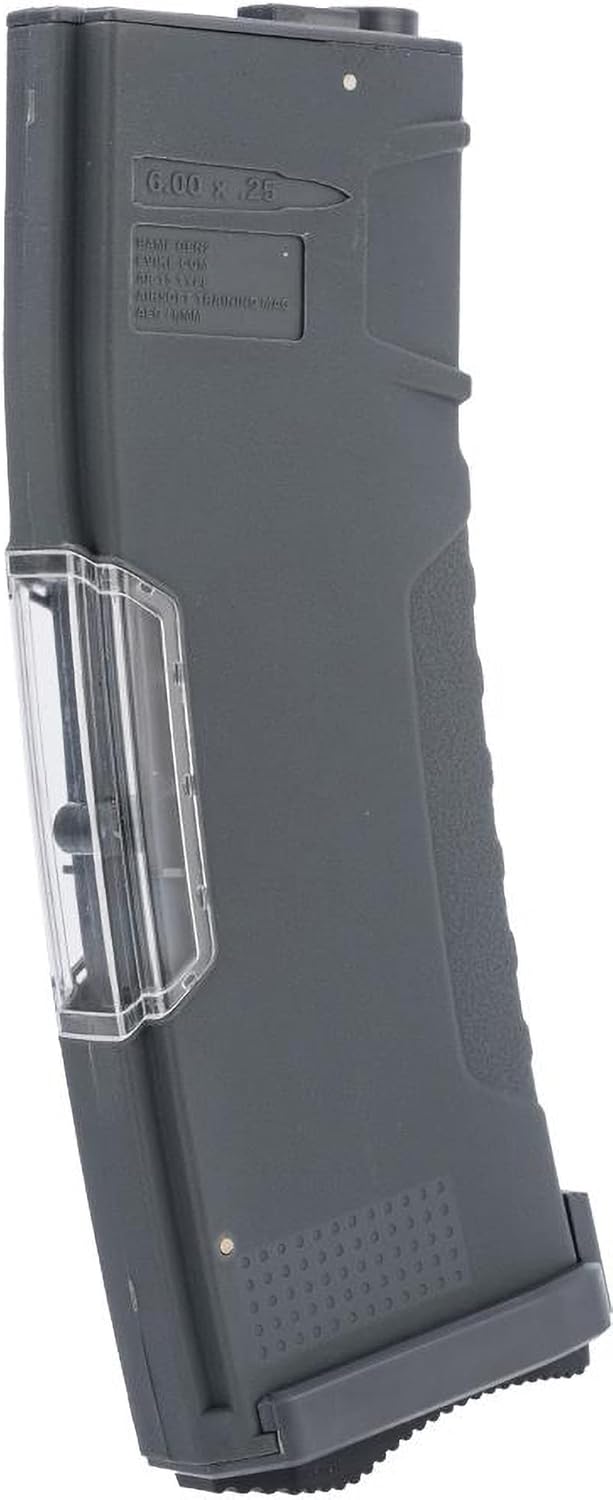 Evike Airsoft - BAMF GEN2 Polymer 190rd Mid-Cap Mag for Airsoft M4/M16 Series AEG Rifles (Model: Black/Single Mag) : Sports & Outdoors