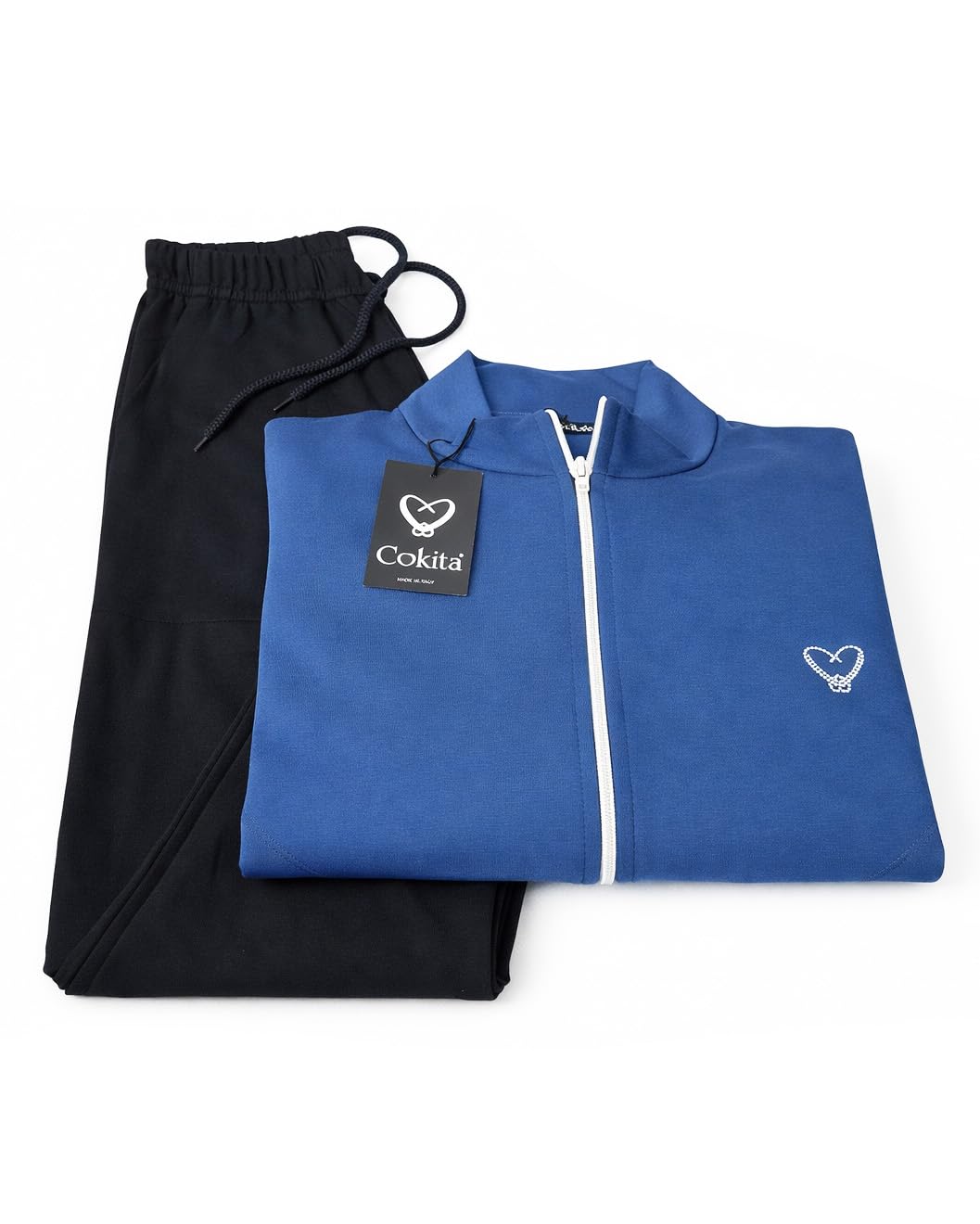 Tuta Donna Estiva in Cotone Garzato Made in Italy - Sportiva Elasticizzata per Primavera ed Estate