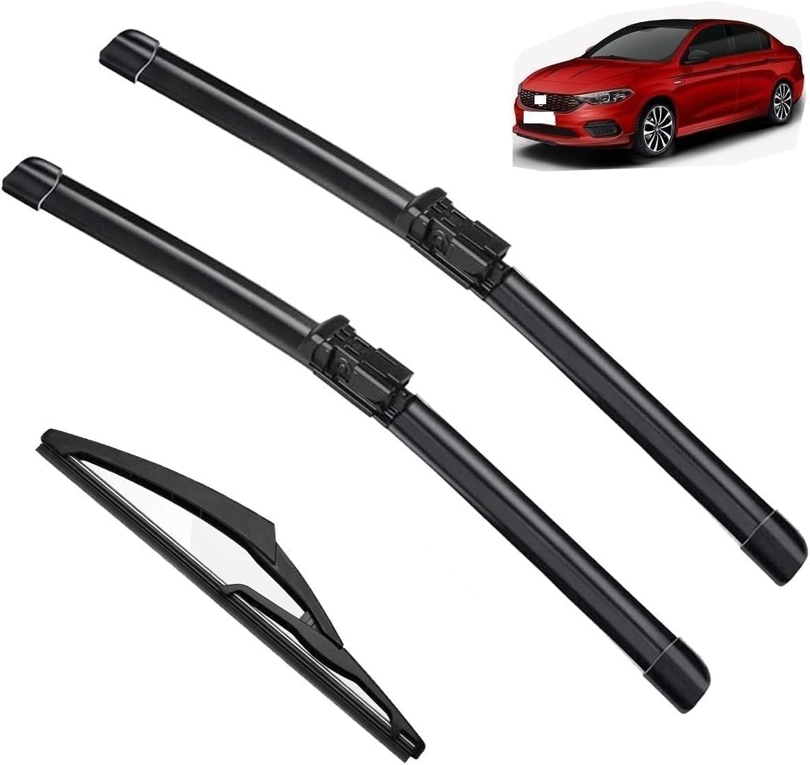 GuGuoZZ Auto Windscreen Wipers for Fiat Tipo 356 2015-2019 Wiper Blades Windshield Windscreen Window Brushes Set of Wiper Wiper replacement