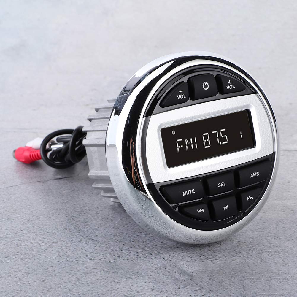 Odtwarzacz MP3, wodoodporny odtwarzacz MP3 Bluetooth, cyfrowe radio stereofoniczne FM AM Audio USB ładowanie do motocykla na jachcie morskim