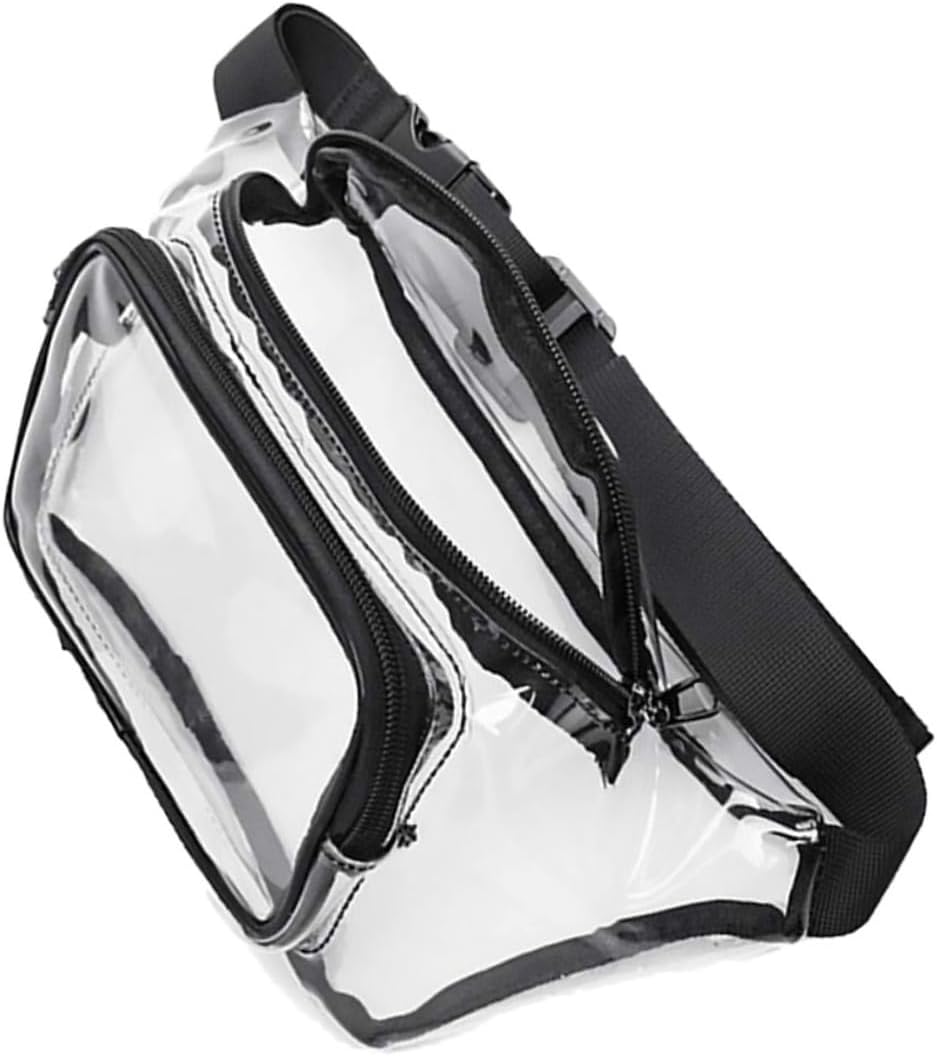Transparent Running Bag Fitness Waist Pouch Fitness Waist Bag Portable Waist Bag Outdoor Waist Pouch Multi-function Clear Bag Fitness Clear Bag Wear- Resistant Clear Bag Polyester