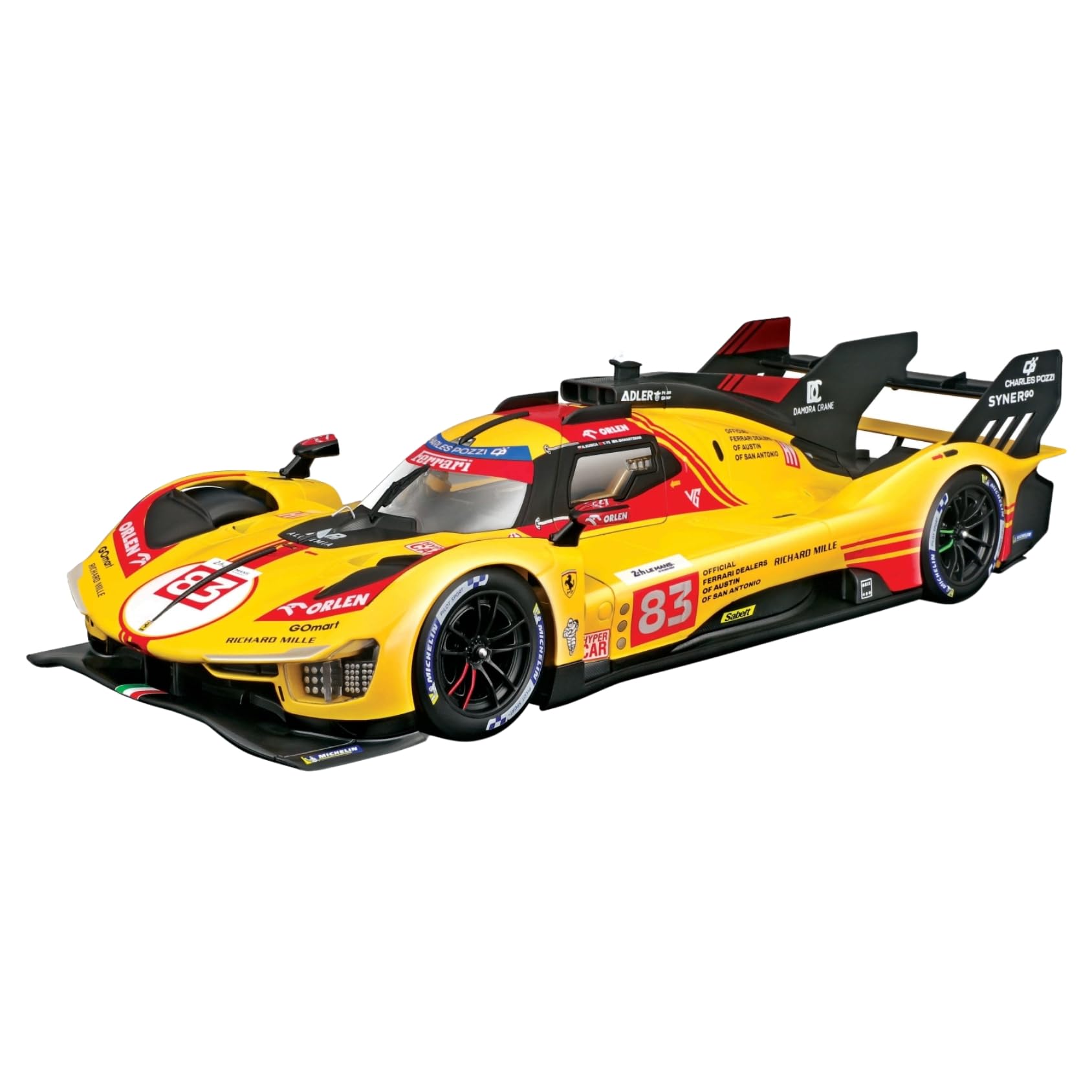 Amazon | Bburago 2024年モデル 1/18 フェラーリ 499P 3.0L ターボ V6