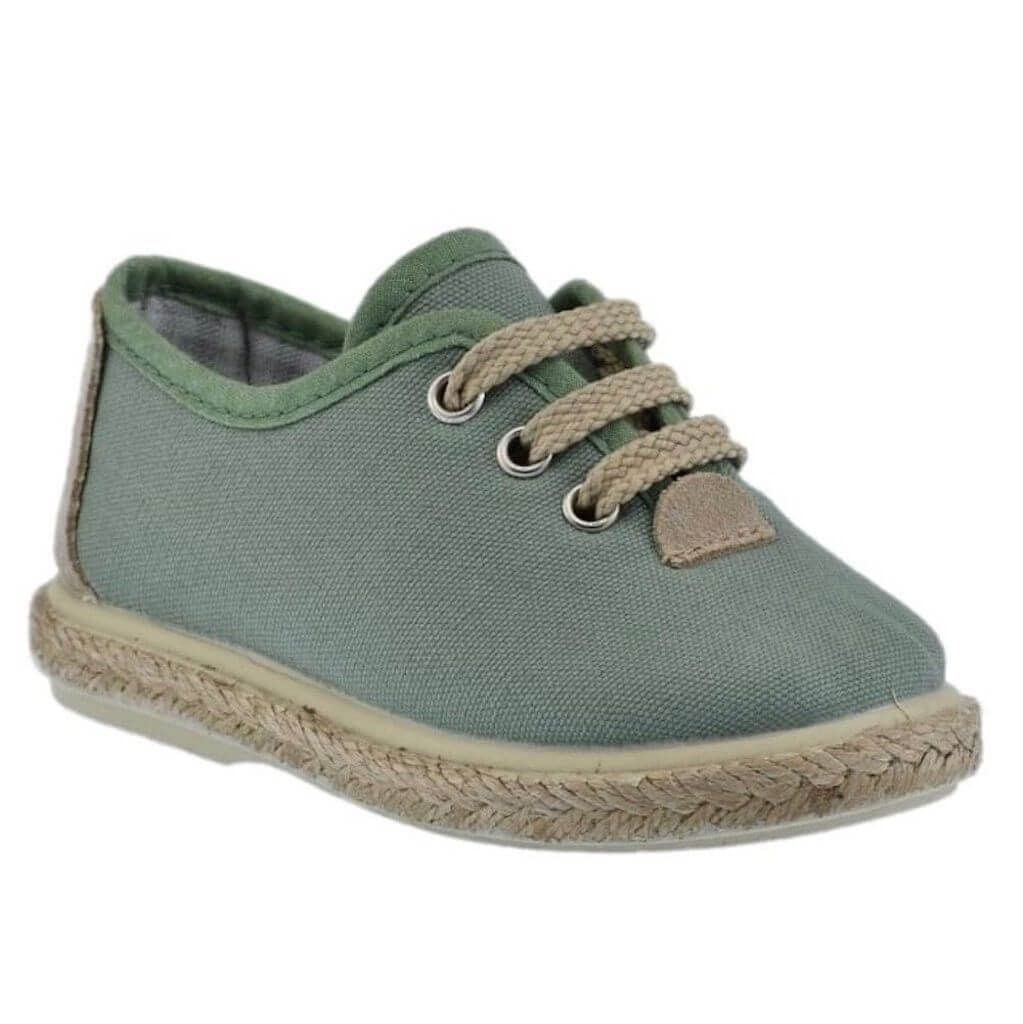 Lona Esparto Color Verde Musgo con Piso en Yute