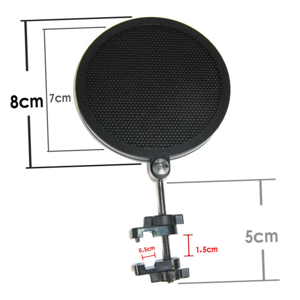 HEMOTON Wind Screen Filter Mic Filter Shield Microphone Filter Mic Shield Black