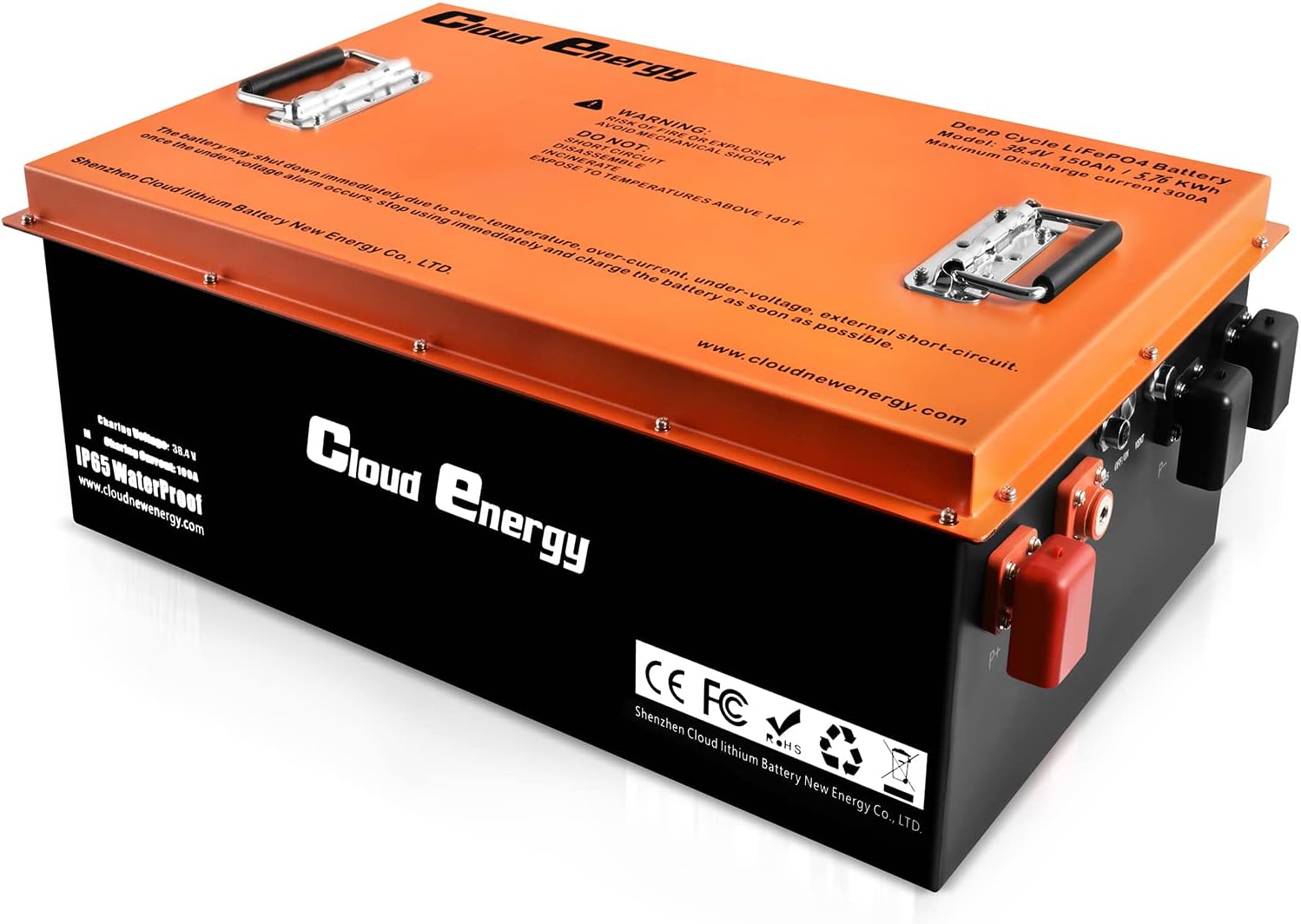 36V 150Ah LiFePO4 Lithium Deep Cycle Battery + 300A BMS, Up to 6000+ Deep Cycles Battery for Golf Cart,Club Car, Solar, RV and Off Grid Applications (36V-150Ah)