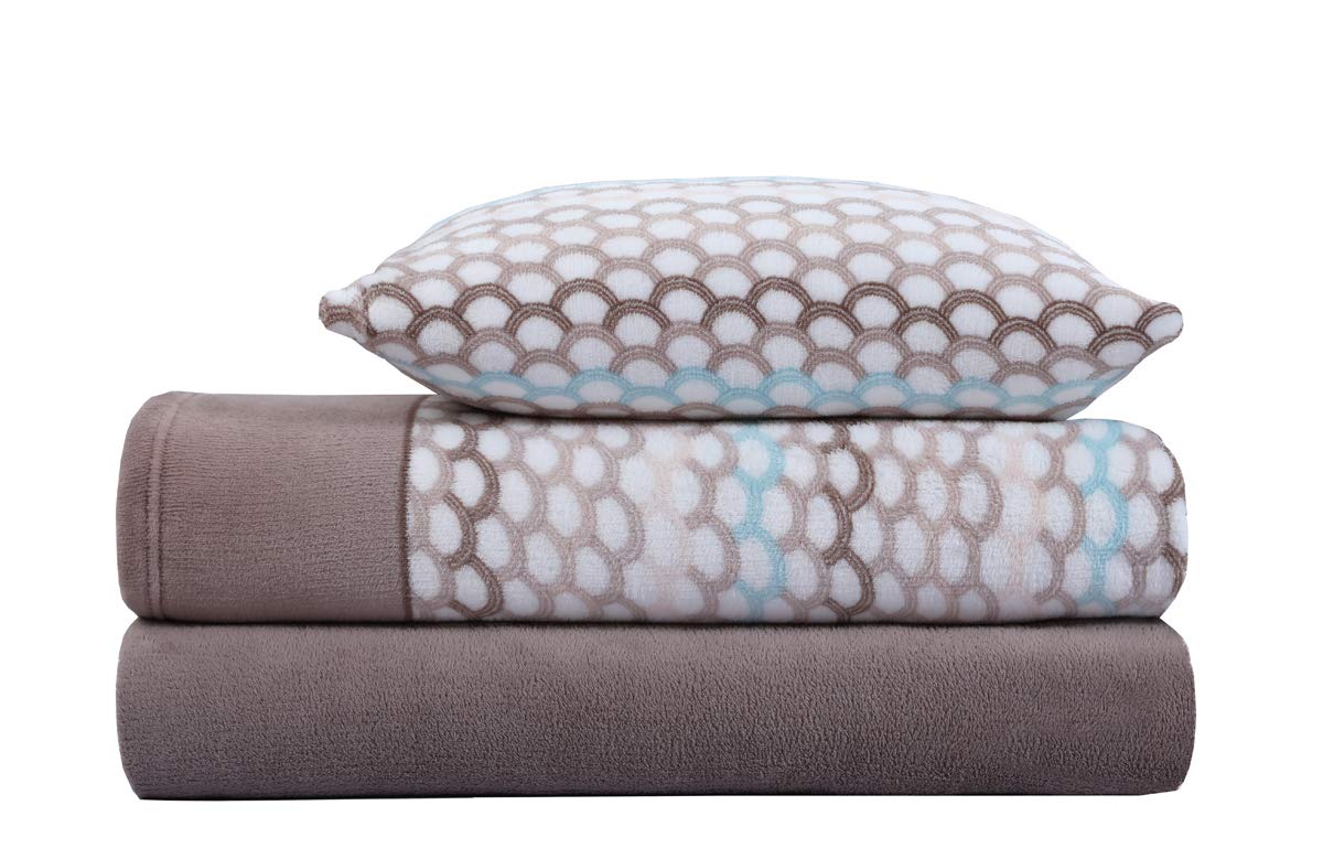 Paula Home Juego Sábanas CORALINA, Térmica para Invierno 3 Pcs 240Gr/M². Incluye Encimera, Bajera Ajustable y Funda Almohada. (Bison 150x190/200+30cm para Cama 150)
