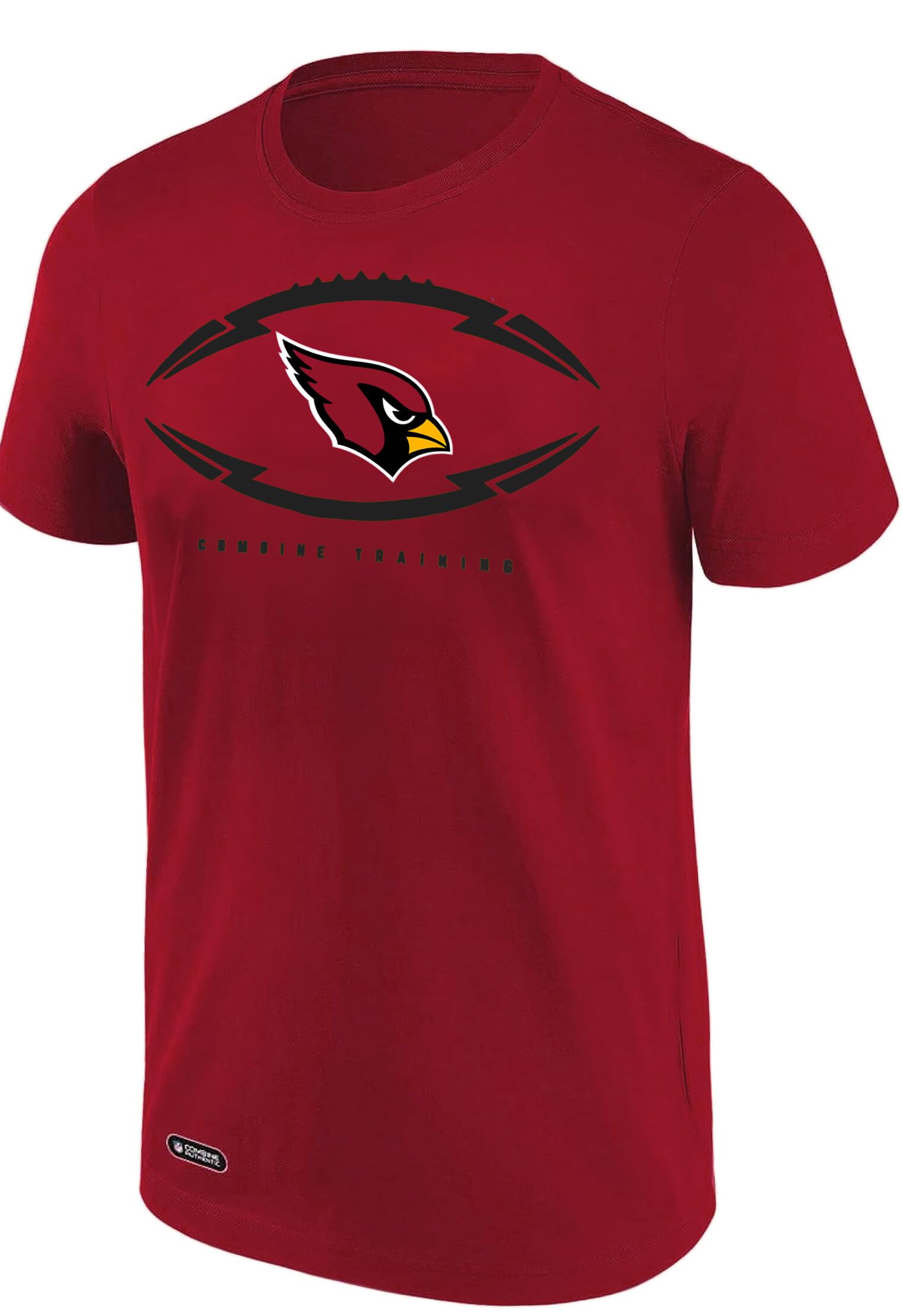 NFL Youth 8-20 Armour Ball Team Color Performance Primary Logo Short Sleeve T-Shirt, Arizona Cardinals, 10-12