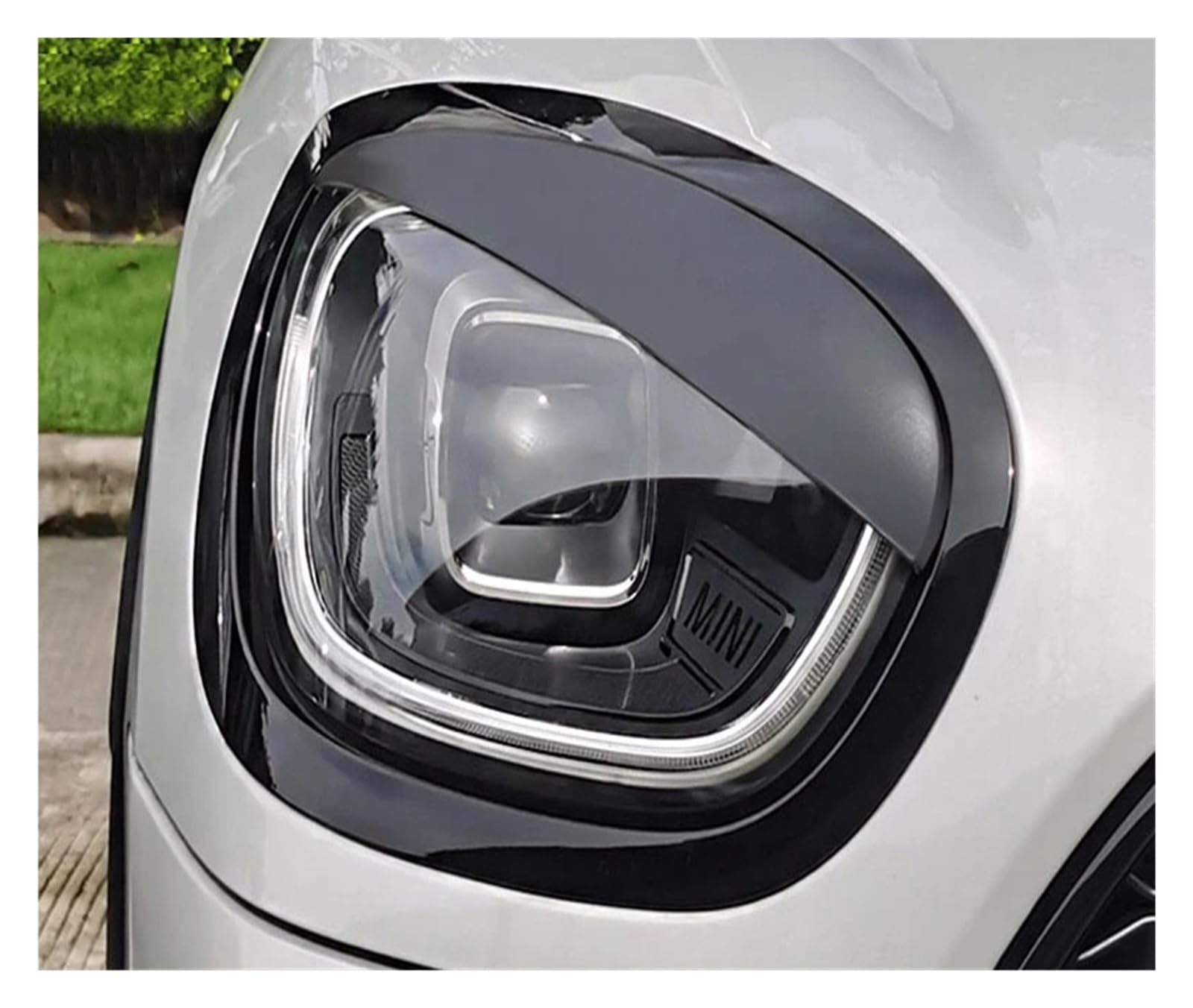 Reflektor przedni osłona brwi podkład włóknisty FRP powieki akcesoria samochodowe, Compatible With Mini, Countryman F60 2017-2023