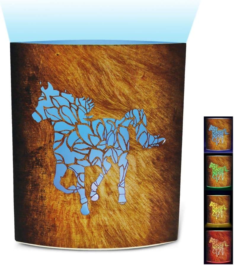 Puzzled COTA Global LED Lantern Horse - 5.1 inch x 6.3 inch - Multicolor - Item #9675